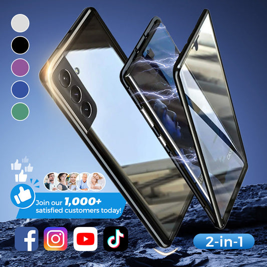 Magnetisk heldekkende beskyttende mobildeksel for Galaxy Series