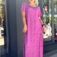 2025 trendy plus-size kjole med fasjonabelt trykk