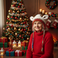 🎅Overraskelsespris!🎄🦌Håndlaget strikket julegevir 2-i-1 (lue/håndveske)🧶2