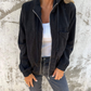 ⌛Uformell jakke med hette og revers for kvinner