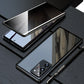 Anti-peeping magnetisk mobiltelefonveske for Samsung S21-25-serien