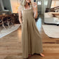 🥰💯Plus size kjeledress med vide ben✨(S-5XL)