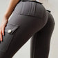 🔥 Sexy stretchleggings med lomme for kvinner Treningsbukser