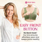 ✨Kjøp 1 få 2 gratis💥Komfortabel, trådløs shaping-BH med knapper foran