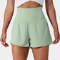 ✨️ 2025 Salg - 49% rabatt🥰 2-i-1 Yoga Shorts med høy midje og sidelommer