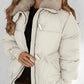 🔥Hotte tilbud - Stilig kort dunjakke med myk krage for kvinner