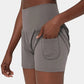 ✨️ 2025 Salg - 49% rabatt🥰 2-i-1 Yoga Shorts med høy midje og sidelommer