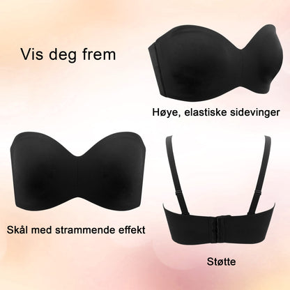 🔥Siste dagssalg 49%🔥Bandeau-BH med avtakbare stropper