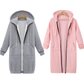 🔥Siste dag med tilbud: 50 % rabatt🔥✨Fleece-hettegensere med glidelås for damer