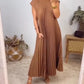 💐🔥2025 Vårsalg -49%OFF💞Elegant enkel plissert ermeløs kjole💞Kjøp 2 gratis levering