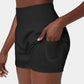 ✨️ 2025 Salg - 49% rabatt🥰 2-i-1 Yoga Shorts med høy midje og sidelommer