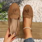 🔥Siste dagskampanje med 50 % rabatt - Komfortable, myke loafers i vintage-stil med sløyfe til dame