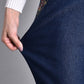 💥2025 Nyårets heta försäljning-49 % rabatt💕Jeans med elastisk midje og sidelommer