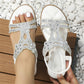 🔥💖 2025 Nytt sommersalg - 49%OFF 💖 Flate sommersandaler for kvinner med rhinestones