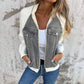 🔥Antisesong-salg - 49 % rabatt🔥Glidelås jakke i denim for dame