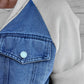 🔥Antisesong-salg - 49 % rabatt🔥Glidelås jakke i denim for dame