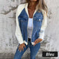 🔥Antisesong-salg - 49 % rabatt🔥Glidelås jakke i denim for dame
