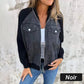 🔥Antisesong-salg - 49 % rabatt🔥Glidelås jakke i denim for dame