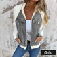 🔥Antisesong-salg - 49 % rabatt🔥Glidelås jakke i denim for dame
