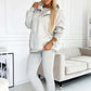 💕💕Løst og behagelig tredelt sett med hettegenser og sweatshirt