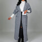 Vintage Fashion Twist håndstrikket cardigan lang jakke