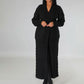 Vintage Fashion Twist håndstrikket cardigan lang jakke
