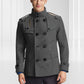 💥2024 Salg av nyankomne varer - 49 % rabatt💥Smal, lang trenchcoat i tweed for menn 【Gratis levering】