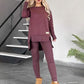🔥Nyttårstilbud - 50 % rabatt🔥Genser med høy spalte og lav nederkant ＆ Bodycon buksesett