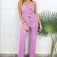 🛍️Sleeveless Jumpsuit med vide ben og pyntede knapper🎉