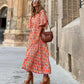 💖SISTE DAG SALG 50% RABATT 💖  Elegant boho maxikjole for kvinner med puffermer👗