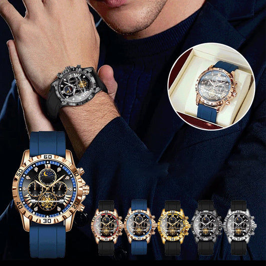 💥 Eksklusivt vanntett, lysende kvartsklokke for menn⌚