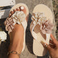 🏖️Summer Specials🌴Sklisikre strandsandaler med blomsterdetaljer for kvinner