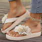 🏖️Summer Specials🌴Sklisikre strandsandaler med blomsterdetaljer for kvinner