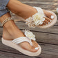 🏖️Summer Specials🌴Sklisikre strandsandaler med blomsterdetaljer for kvinner