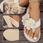 🏖️Summer Specials🌴Sklisikre strandsandaler med blomsterdetaljer for kvinner