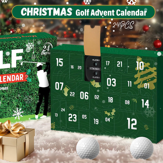 🏆Flash-salg⚡Golf-adventskalender 2025 for menn – 24 dager med golfoverraskelser og julemoro