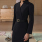 ✨Elegant nyhet!💃Elegant V-hals slim fit kjole for kvinner