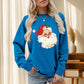 Dameklær Sweatshirt med julenisse-trykk