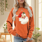 Dameklær Sweatshirt med julenisse-trykk
