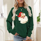 Dameklær Sweatshirt med julenisse-trykk