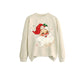 Dameklær Sweatshirt med julenisse-trykk