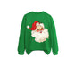 Dameklær Sweatshirt med julenisse-trykk
