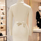 Ribbestrikket bodycon-kjole for kvinner