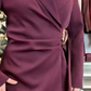 ⏳Begrenset tid 50 % rabatt⏰Kvinneblazer med lange ermer og notch-revers🧥👗