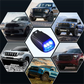 Vanntett solcelledrevet taklampe til bil med fjernkontroll