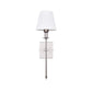 Klassisk vegglampe med lampeskjerm i stoff