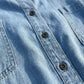 Kvinners knappeskjorte i silt denim, maxi-kjole