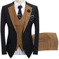 💎 50 % RABATT! 💎 Moderne bryllupssett i kontrastfarger – 3-delt slim fit-sett i dristig svart og lyseblått (8 farger!) 👔✨