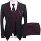 💎 50 % RABATT! 💎 Moderne bryllupssett i kontrastfarger – 3-delt slim fit-sett i dristig svart og lyseblått (8 farger!) 👔✨