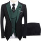 💎 50 % RABATT! 💎 Moderne bryllupssett i kontrastfarger – 3-delt slim fit-sett i dristig svart og lyseblått (8 farger!) 👔✨